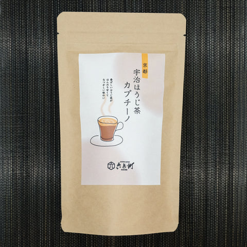 UJI Houjicha cappuccino – 茶匠六兵衛